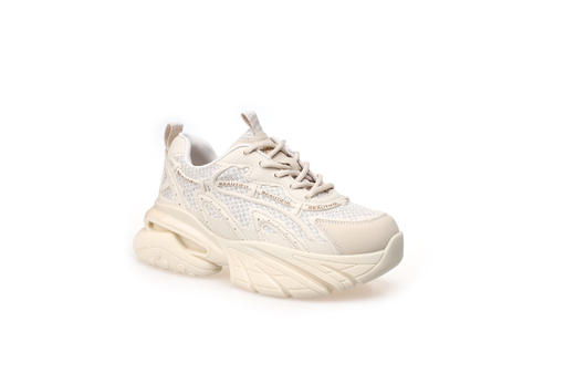 豪麟名鞋奥莱迪嘉女装牛皮革/织物时尚老爹鞋DJYSO22WX212杏色 原价1660元 商品图0