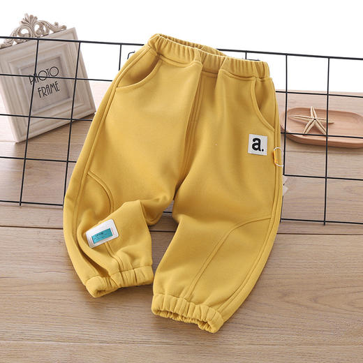 【限时特惠 加绒加厚】儿童运动裤休闲裤秋冬新款童裤棉卫裤中小童男裤韩版潮流加绒 商品图10