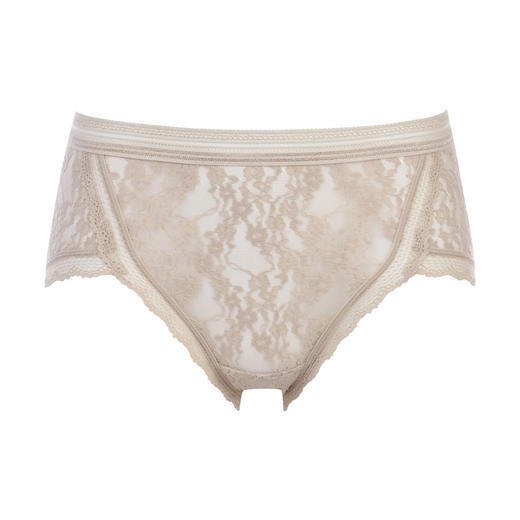 都市丽人时尚系列薄透丝滑蕾丝网布单品内裤三角中叉女士内裤LK22A6 商品图4