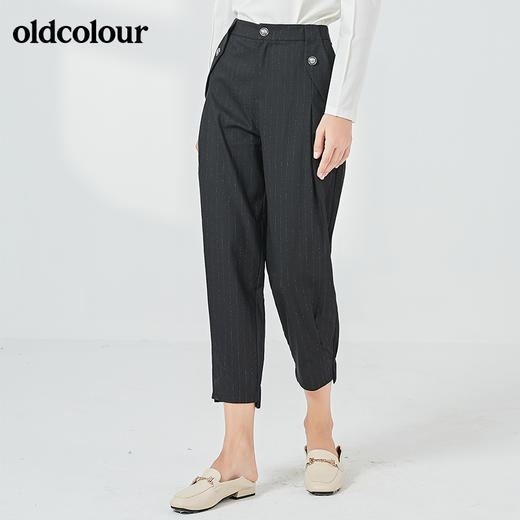 oldcolour春秋季商场同款时尚百搭休闲长裤女N32073215 商品图3