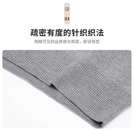 圣得西男士圆领套头保暖加厚毛衣中青年百搭潮流毛衫2362950903 商品图4