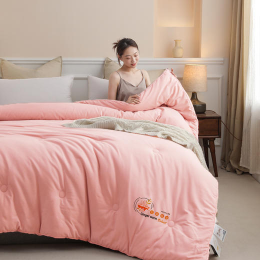 生姜暖绒秋冬被、、加厚保暖、蕴含天然生姜萃取精华、防寒保暖、被窝里面的小太阳-yc 商品图10