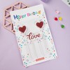 双心LOVE蜡烛 派对蛋糕装饰烘焙插件生日蜡烛 商品缩略图1