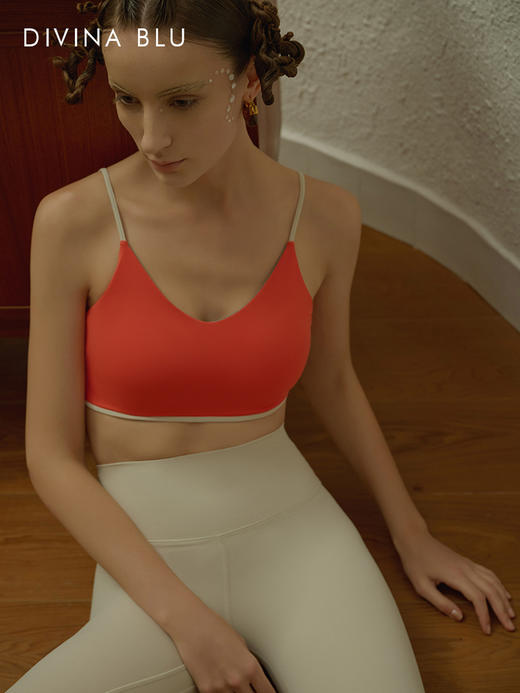 DIVINA BLU 夏威夷动力裸感文胸女美背运动内衣跑步瑜伽背心 商品图6