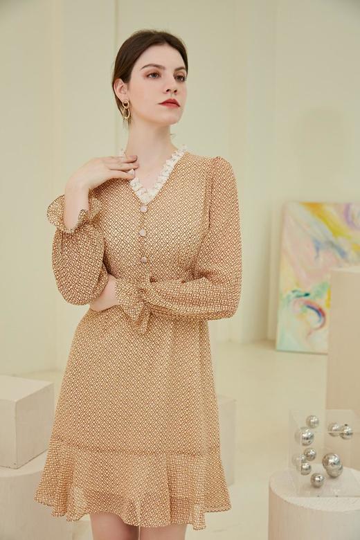 oldcolour2021秋季商场同款长袖连衣裙N32103266 商品图5