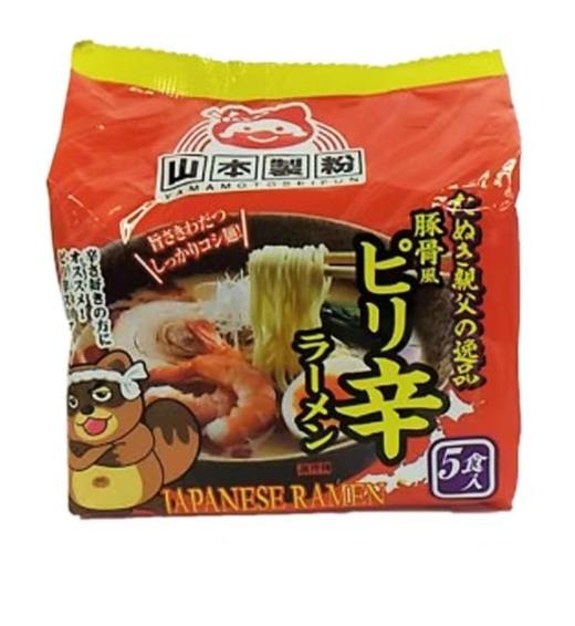 山本日式麻辣豚骨风味拉面（5袋装）450g/袋 商品图0