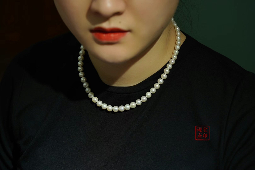 珍珠高光项链 7mm（一周发货）