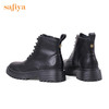 【春节不打烊】Safiya/索菲娅  马丁靴2022冬季新潮英伦风厚底增高侧拉链机车皮靴 SF24116023 商品缩略图10