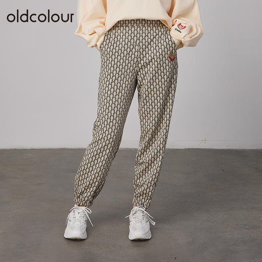 oldcolour2021秋商场同款休闲宽松收脚长裤女N32073265 商品图1