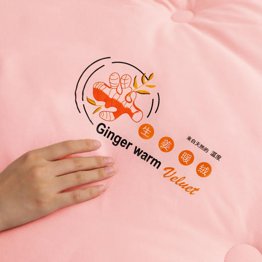 生姜暖绒秋冬被、、加厚保暖、蕴含天然生姜萃取精华、防寒保暖、被窝里面的小太阳-yc 商品图2