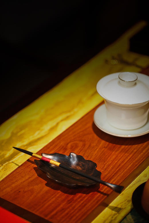 【青山特惠】紫光檀【甲骨文】茶则 s2 商品图3