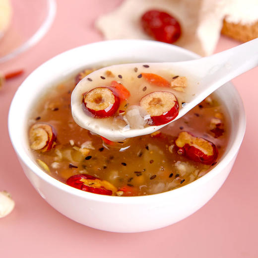 【买1送1】木糖醇红枣银耳藕粉羹营养早餐代餐饱腹速溶颗粒连藕粉罐装 商品图7