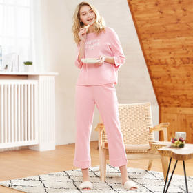 【清仓特惠】爱帝纯棉女式七分袖家居服套装