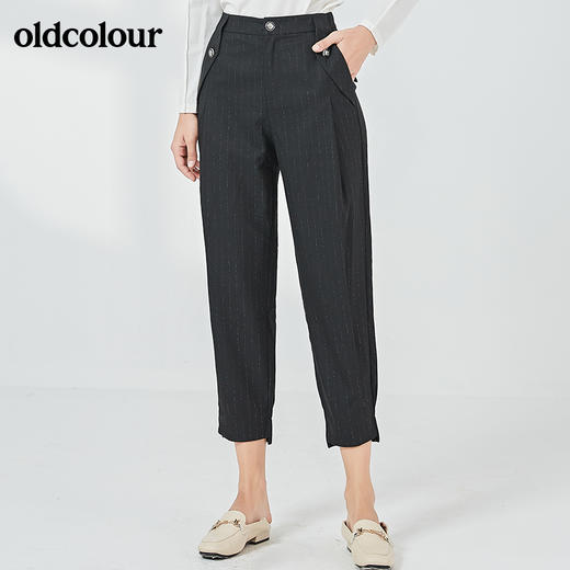 oldcolour春秋季商场同款时尚百搭休闲长裤女N32073215 商品图0