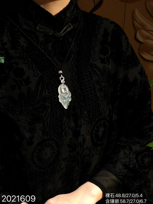 2021609，高冰飘翠观音吊坠，49999 商品图4