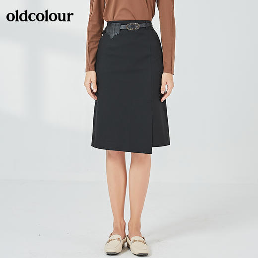 oldcolour2021秋季商场同款时尚百搭半身裙中裙N32062225 商品图2