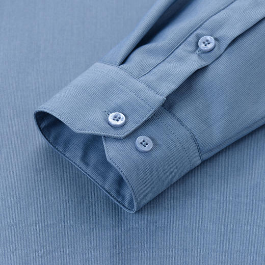 【加绒保暖】罗蒙秋冬男士保暖衬衫加绒加厚纯色百搭职业衬衣厚 商品图8