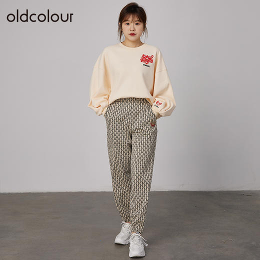 oldcolour2021秋商场同款休闲宽松收脚长裤女N32073265 商品图2