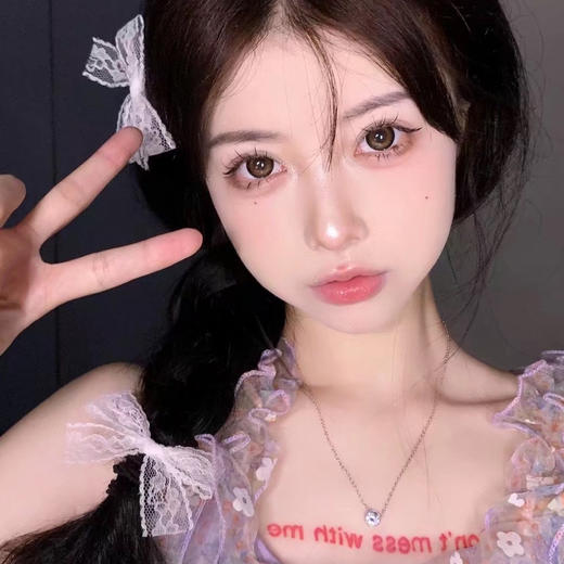 月抛 Sntty 银耀石棕 14.5 着色13.6 粗边棕狗狗眼 商品图1