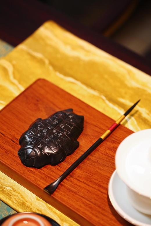 【青山特惠】紫光檀【甲骨文】茶则 s2 商品图2