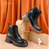 【春节不打烊】Safiya/索菲娅2022冬季新款短靴英伦风厚底高帮工装机车马丁靴女 SF24116070 商品缩略图6