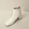 ZHR裸靴女2024年秋冬方头粗跟爆款小短靴时通勤尚百搭瘦瘦靴 A-3348 商品缩略图6