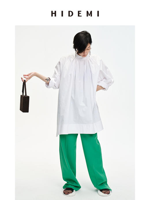HIDEMI 浪漫冬日亮色系厚款阔腿裤 商品图7