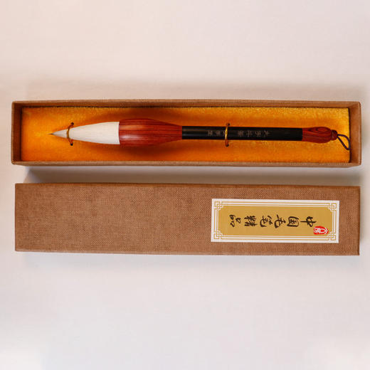 【庆学堂】大字斗笔 兼毫 出锋7厘米 写对联专用笔 春联福字斗方提斗大毛笔 大楷初学书法创作笔 商品图2