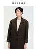 HIDEMI 格纹羊毛廓形极简口袋西装外套 商品缩略图3