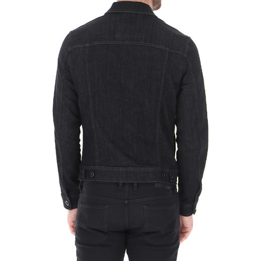 EMPORIO ARMANI EA7 阿玛尼 男士棉质徽标长袖牛仔外套 黑色 8N1B95 1DV7Z 0005 商品图2