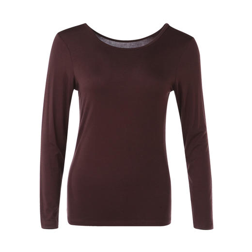 都市丽人轻暖5至15度女士棉质单件超薄RC5050薄单件上衣保暖衣LW2DA1 商品图4