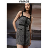 VIMAGE纬漫纪秋季新款显瘦洋气吊带连衣裙V1807424 商品缩略图3