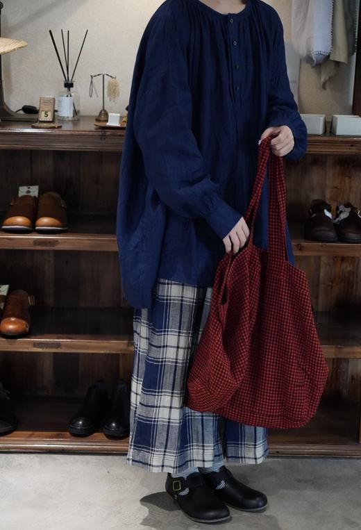 Antiquites ichi多色格纹背包 商品图3