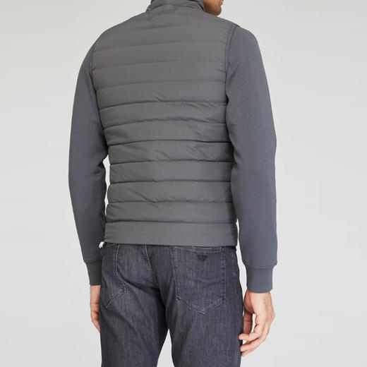 EMPORIO ARMANI 阿玛尼 男士徽标贴花羽绒马甲 灰色 8N1BQ1 1NLRZ 0633 商品图2