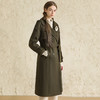 Famecoco范可儿大衣中长款收腰双排扣毛呢外套D178AC300 商品缩略图7