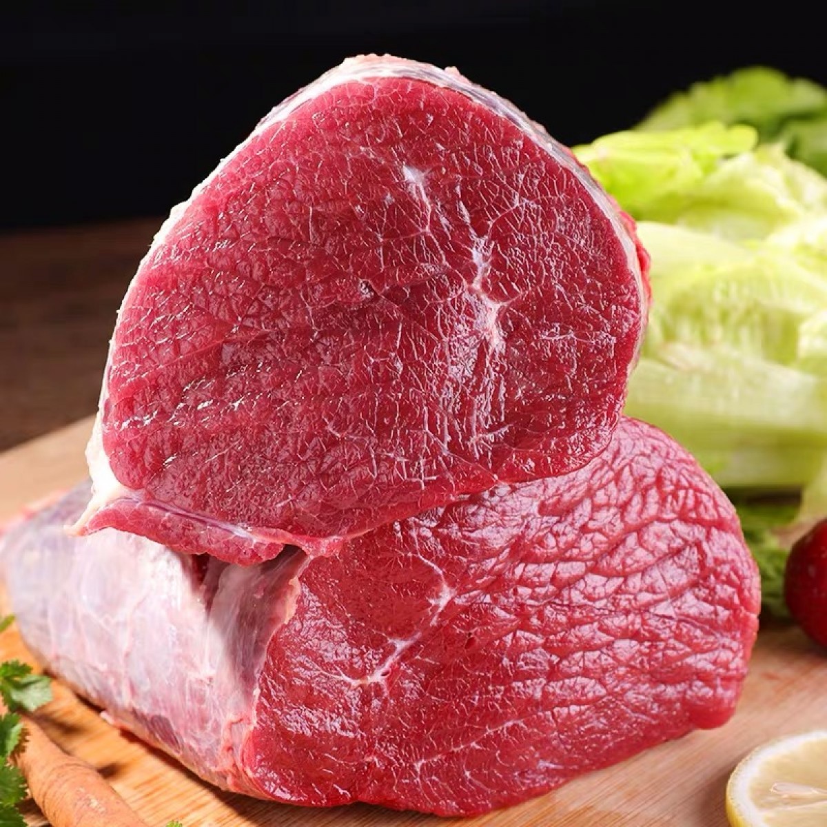 华喜优选 甘肃麦积散养黄牛牛腿肉2.5kg/包