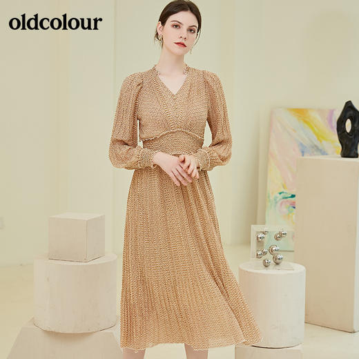oldcolour2021秋季商场同款长袖连衣裙N32103202 商品图0