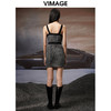 VIMAGE纬漫纪秋季新款显瘦洋气吊带连衣裙V1807424 商品缩略图4