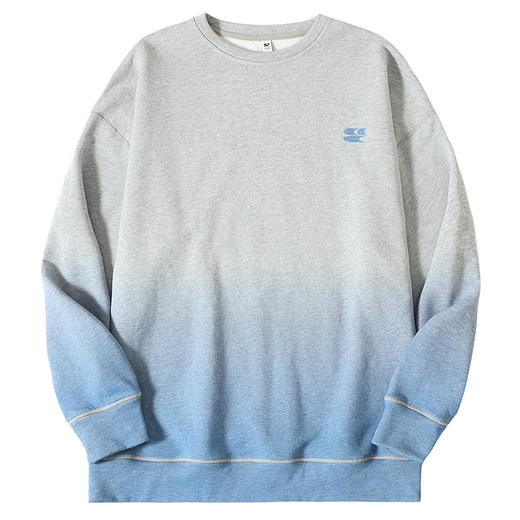 CryingCenter 蓝灰渐变和奶黄渐变卫衣 经典基础加绒 哭喊中心 商品图4