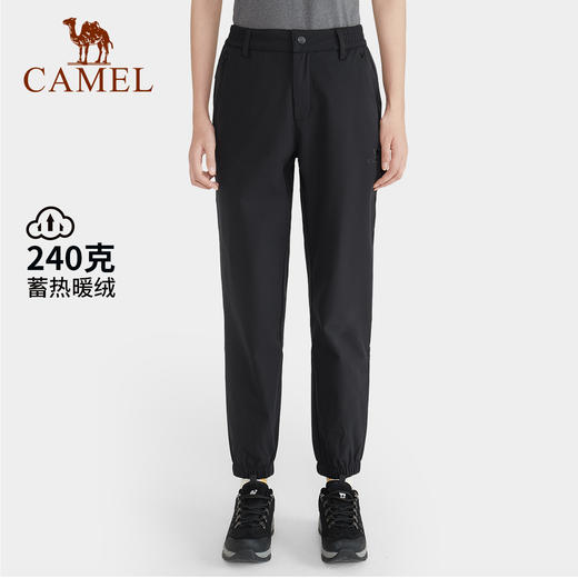 CAMEL骆驼女软壳裤防水2022秋季新款束脚裤加绒防风战术户外长裤男 AA32263662_AA32263672 商品图0