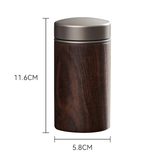 初心| 黑檀茶叶罐整木 商品图9