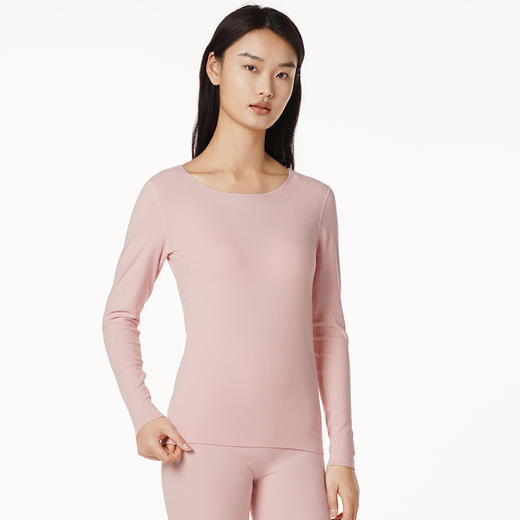 都市丽人舒暖负5度至5度女士棉质套装彩纱罗纹随意裁中套装保暖衣LW21B3 商品图0