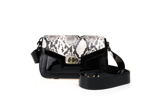 豪麟名鞋奥莱VALENTINO ORLANDI女包牛移膜革手袋V26075黑色  原价6600元 商品图0