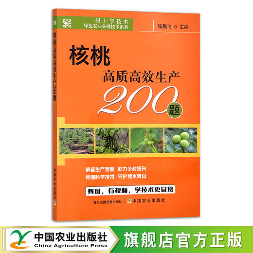 核桃高质高效生产200题 【官方正版】29609 码上学技术 种植科技 种植技术 核桃树 核桃仁 问题 解答 病虫害 商品图0