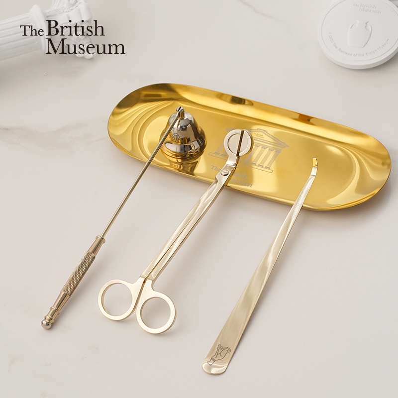 大英博物馆盖亚·安德森猫灭烛套装4件套香薰蜡烛工具套装