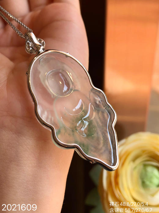 2021609，高冰飘翠观音吊坠，49999 商品图7
