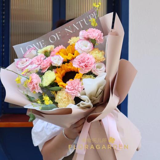 感恩有你 向日葵玫瑰鲜花花束 商品图2