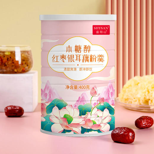 【买1送1】木糖醇红枣银耳藕粉羹营养早餐代餐饱腹速溶颗粒连藕粉罐装 商品图4