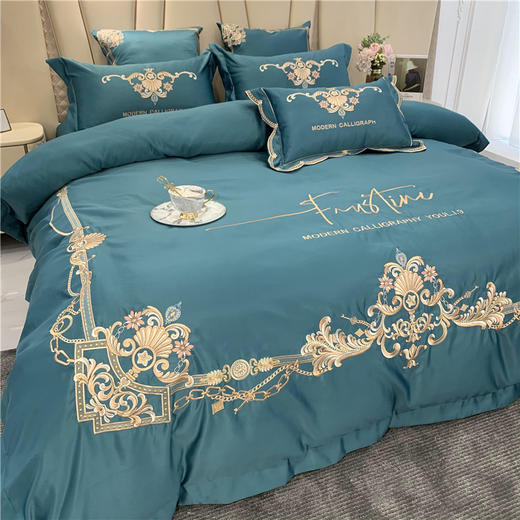 RZH-QH55166新款欧式全棉刺绣四件套 商品图5