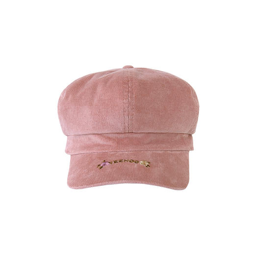 英氏儿童帽子秋冬季款女童太阳帽灯芯绒保暖遮阳帽 商品图4